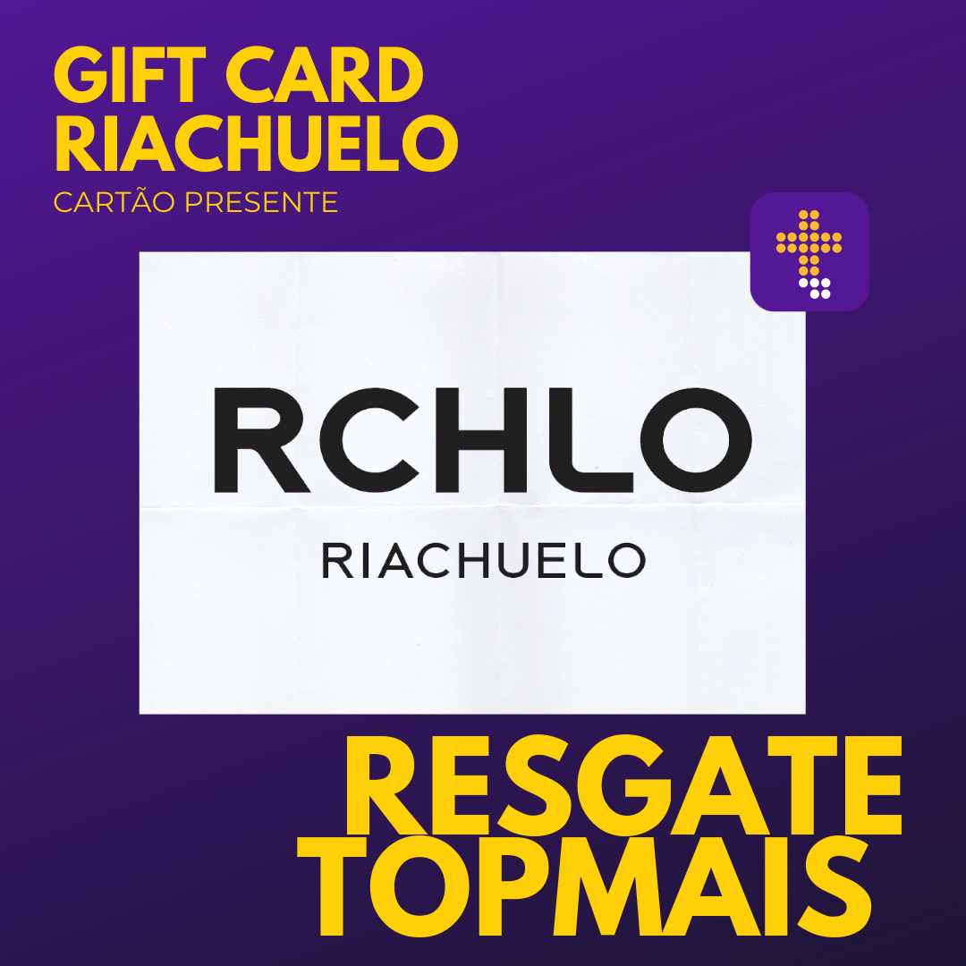 Gift Card - Cartão presente Riachuelo R$50,00 (cinquenta reais)