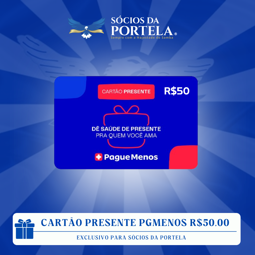 Cartão Presente PagueMenos R$50