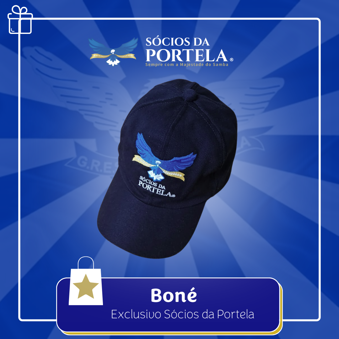 Boné azul Sócios da Portela